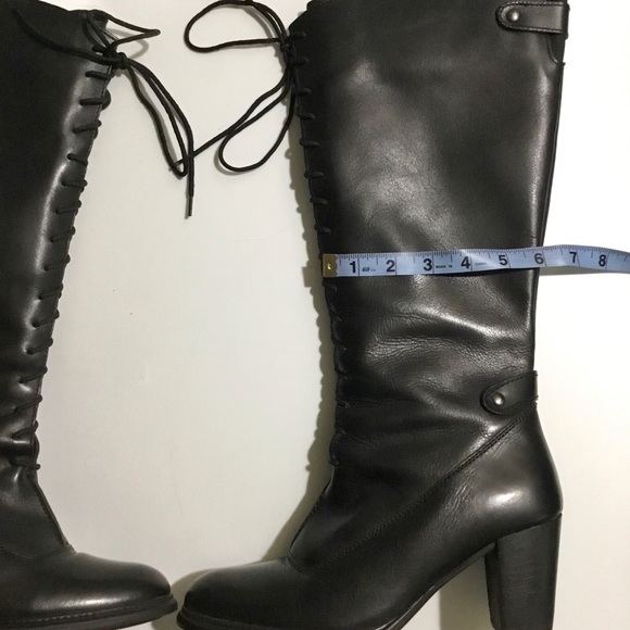 St. Emile leather knee high lace up zip boots - Picture 8 of 16